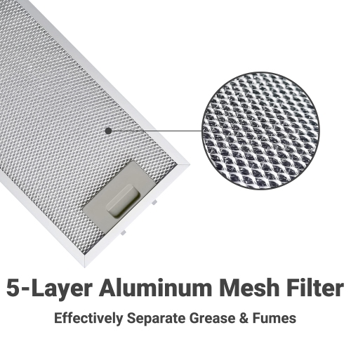 CIARRA 30 inch Range Hood Under Cabinet Hood Vent for Kitchen Ducted and Ductless Convertible,Convertible Ventilation Mode - Stainless steel