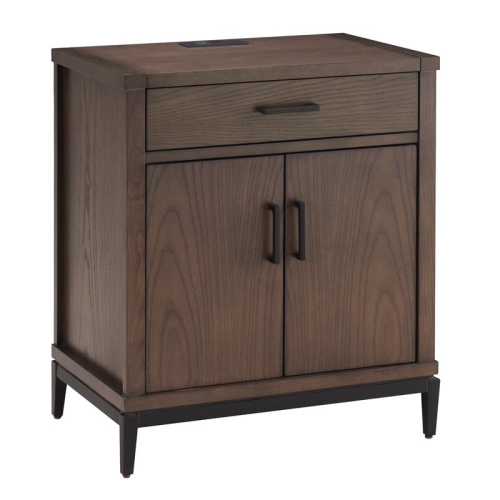 LEICK FURNITURE 9079-Grmb Julien Assembled Nightstand Table With Ac/USB In Coffee Bean/black It's made very well and is very modern, simple and stylish