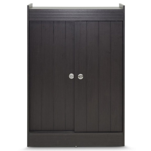 Pemberly Row Shoe Cabinet in Espresso