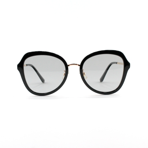 OTTIKA CANADA  Shades X - Polarized Sunglasses | Model 6189 | Black-Gold Frame With Light Lens In Grey