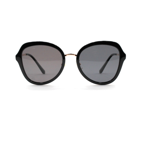 OTTIKA CANADA  Shades X - Polarized Sunglasses | Model 6189 | Black-Gold Frame With Lens In Grey