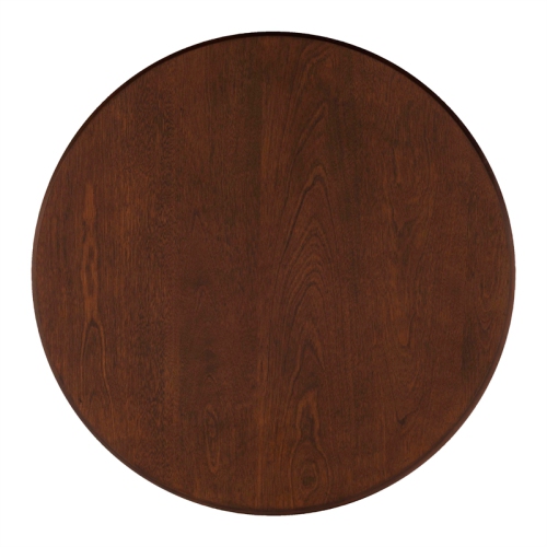 Pemberly Row Transitional Acacia Wood Accent Side Table in Hazelnut Brown