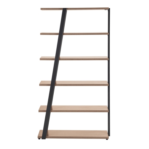 Mirella 5 Shelf Bookshelf in Sand Dune