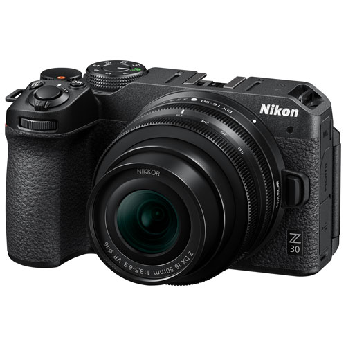 Appareil photo sans miroir Z30 de Nikon avec objectif VR 16-50 mm NIKKOR Z DX