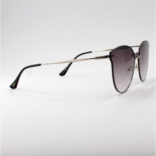 Shades X - UV Protection Sunglasses | Model 1812 | Silver Frame - Purple Gradient Lens