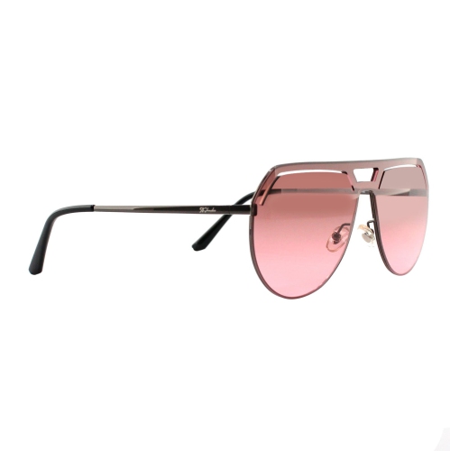 Shades X - UV Protection Sunglasses | Model 7050 | Gunmetal Frame - Brown Pink Gradient Lens