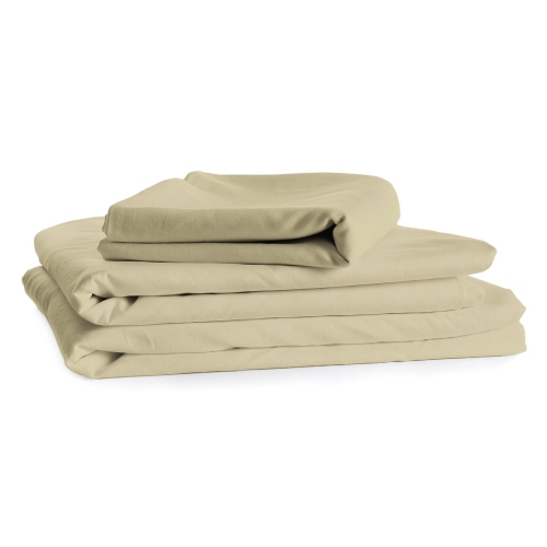 COTTON HOUSE  - Microfiber Sheet Set, Wrinkle Free, Queen Size In Beige