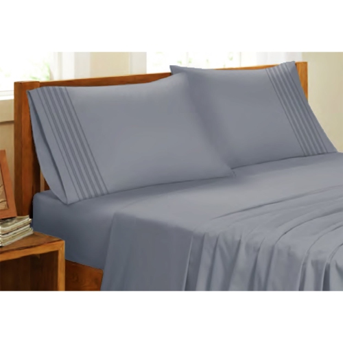 Cotton House - Microfiber Sheet Set, Wrinkle Free, Twin Size, Charcoal