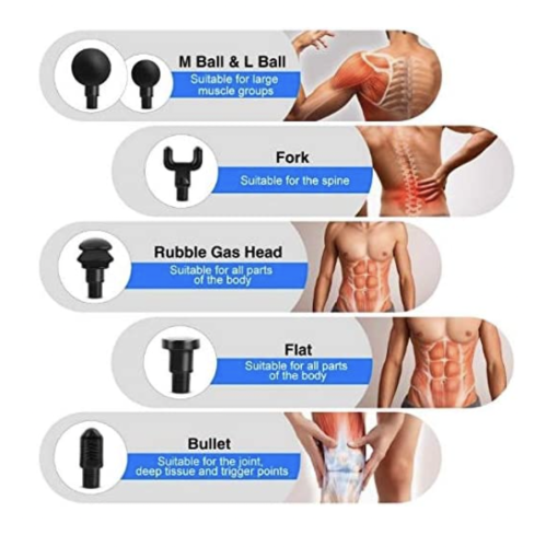 Duce Alpha, Muscle Massage Gun, Deep Tissue Percussion Massager - Grey