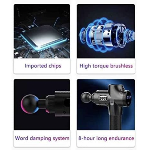 Duce Alpha, Muscle Massage Gun, Deep Tissue Percussion Massager - Grey