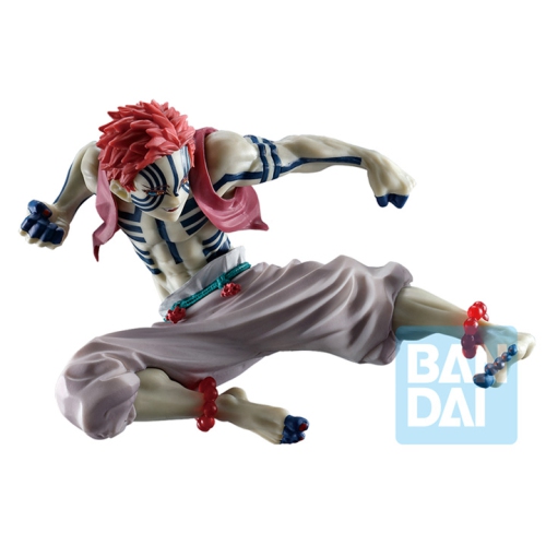 Image 1 of 2.. Ichibansho: Akaza "Shake The Sword Burn Your Heart" Kimetsu no Yaiba Figure