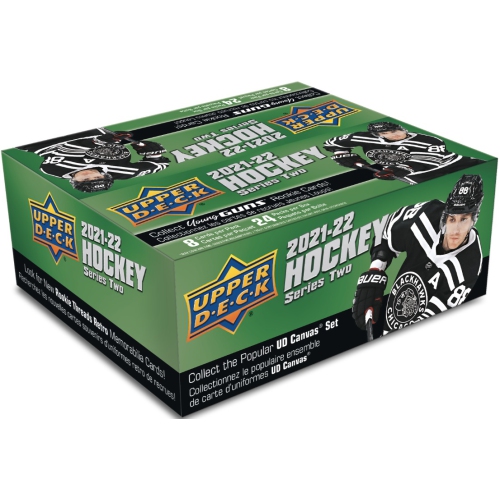 2021-22 NHL Upper Deck Series Two Hockey Retail Box 24 packs per box, 8 cards per pack