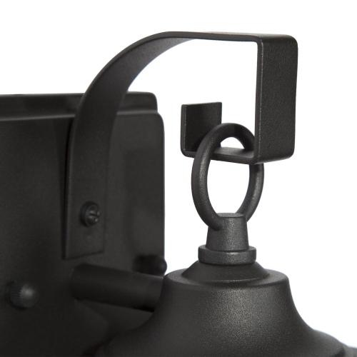 Farmhouse Black Outdoor Wall Sconce Light, 1-Light Modern Outdoor Wall Lantern Sconce with Rustic Seeded Glass Shade