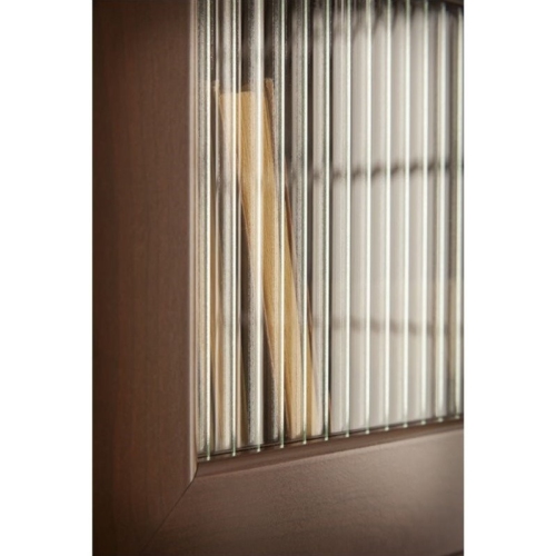 Pemberly Row 60" L-Shape Desk with Hutch and 5 Shelf Bookcase in Cherry