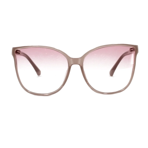 Image 1 of 2.. Shades X - UV Protection Sunglasses | Model 8022 | Ivory Frame - Pink Gradient Lens