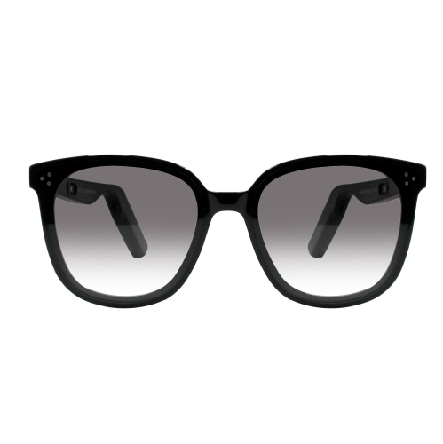 Opttecc Smartwear - Polarized Smart Sunglasses | Model 001 | Black Frame - Grey Gradient Lens