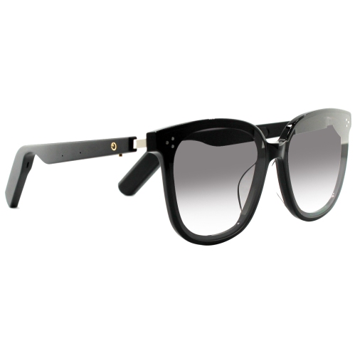 Opttecc Smartwear - Polarized Smart Sunglasses | Model 001 | Black Frame - Grey Gradient Lens
