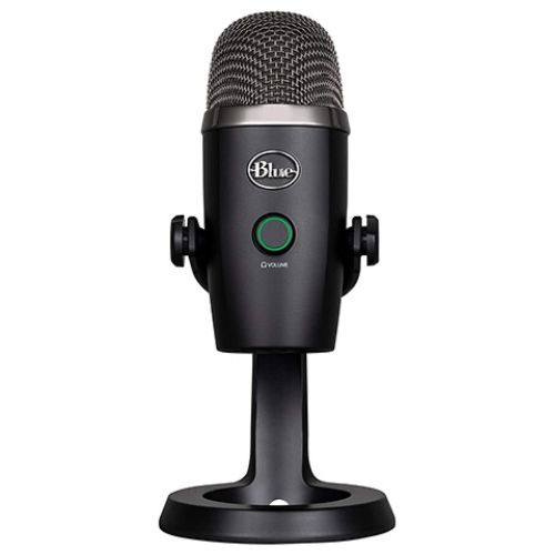 Microphone USB Yeti Nano Haute Qualité pour le podcasting, le streaming de jeux, les appels et le travail avec VoiceOver de Logitech Blue - Noir -