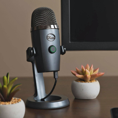 Logitech Blue Yeti Nano USB Premium Microphone for podcasting, game streaming, calls and VoiceOver work - Black - Brand New