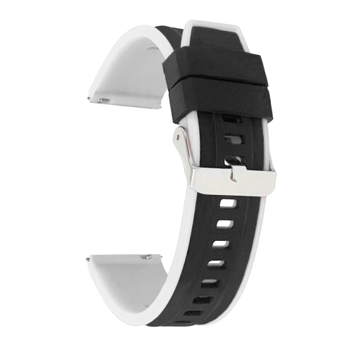 Bandini Bracelet pour montre intelligente en caoutchouc et silicone à dégagement rapide pour Samsung Galaxy Watch 46mm, Galaxy Watch 3, Gear S3 -