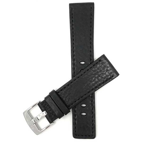 BANDINI  Square Tip Leather Smart Watch Band Strap for Samsung Galaxy Watch 46Mm, Galaxy Watch 3 (45Mm), Gear S3 Classic & Frontier - 22MM / Silver