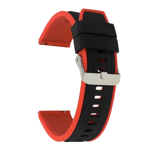 Bandini Bracelet pour montre intelligente en caoutchouc et silicone à dégagement rapide pour Samsung Galaxy Watch 46mm, Galaxy Watch 3, Gear S3 -