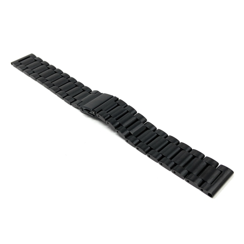 Image 1 of 6.. Bandini Mens Metal Smart Watch Band Strap For Samsung Galaxy Watch 4, Galaxy Watch 3, Gear Sport, Active 2 & 1 - 20mm, Black