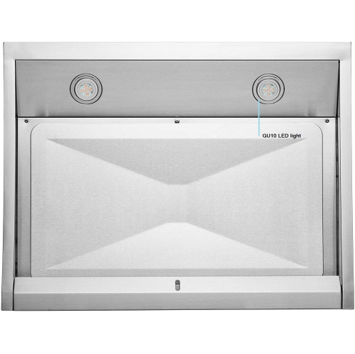 Vertrons 30" 850CFM Stainless Steel Range Hood | Pro Performance | Steam Auto Clean | Superior Perimeter Extraction Design | Touch Screen, 6 Touch