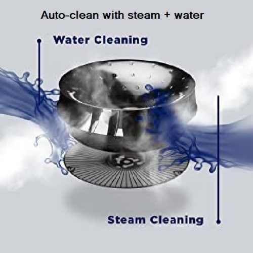 Vertrons 30" 850CFM Stainless Steel Range Hood | Pro Performance | Steam Auto Clean | Superior Perimeter Extraction Design | Touch Screen, 6 Touch