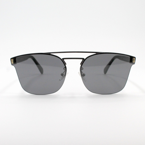 Image 1 of 2.. Shades X UV Protection Sunglasses | Model 8014 | Black Sides - Grey Lens