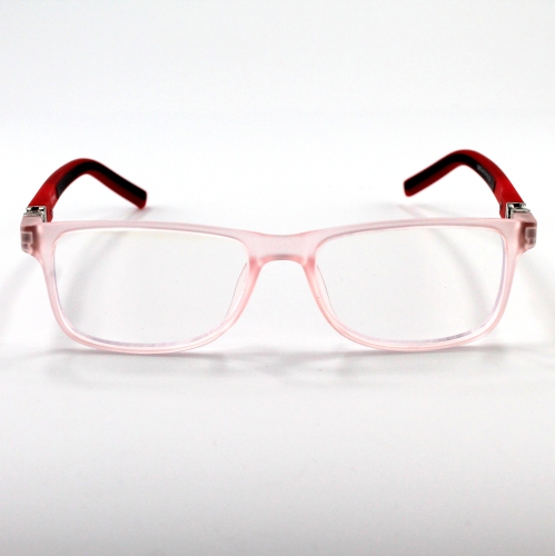 Ottika Care - Blue Light Blocking Glasses | Model 36009 | Kids & Teenagers | Clear Pink