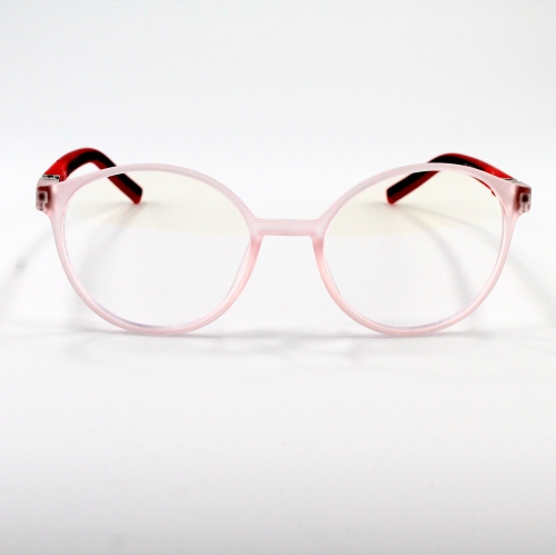 Ottika Care - Blue Light Blocking Glasses | Model 36005 | Kids & Teenagers | Clear Pink