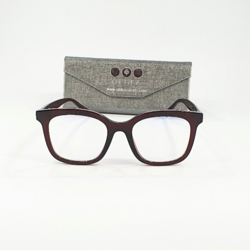 Image 1 de 2.. Ottika Care – Lunettes anti-lumière bleue – adultes | modèle 2032 | Bourgogne