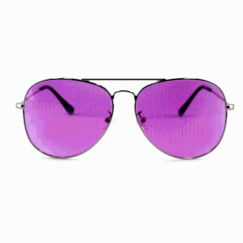 Image 1 of 4.. Ottika Care - Classic Style | Blue Light Blocking & Photochromatic Purple Changeable | Silver