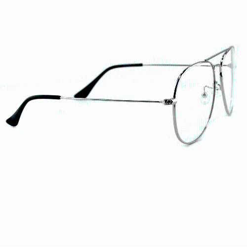 Ottika Care - style classique | blocage de la lumière bleue et violet photochromatique modifiable | Argenté