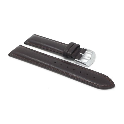 Bandini Mat Finish Padded Leather Smart Watch Band Strap For Withings Nokia Steel HR 40mm, Horizon - 20mm, Brown