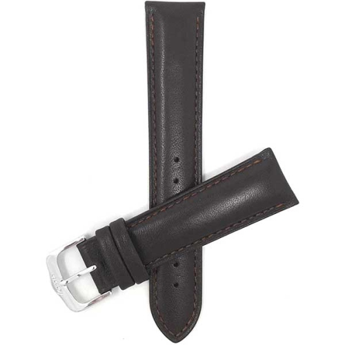 BANDINI  Mat Finish Padded Leather Smart Watch Band Strap for Oneplus Watch - 22MM In Brown