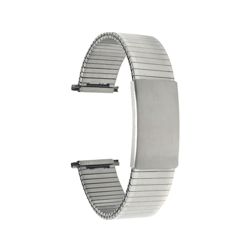 Bandini Adjustable Expandable Smart Watch Band, Stretchy Strap For Withings Nokia Scanwatch, Steel HR 36mm, Move ECG - 18mm, Silver