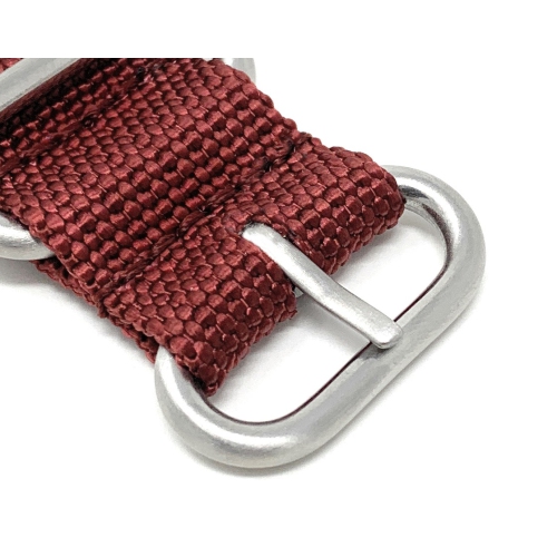 Bandini 2 Piece Nylon Zulu Smart Watch Band Strap For Michael Kors Bradshaw - 22mm, Burgundy