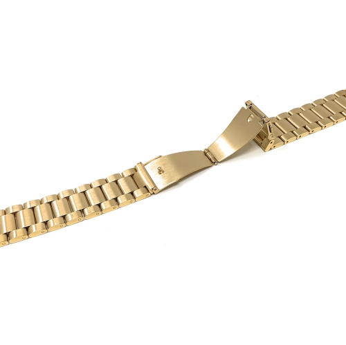 Bandini Mens Metal Smart Watch Band Strap For Withings Nokia Steel HR 40mm, Horizon - 20mm, Gold