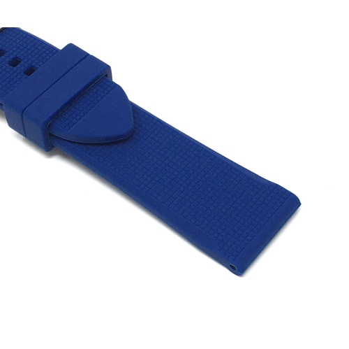 Bandini Waterproof Soft Rubber Silicone Deployment Smart Watch Band Strap For Garmin Venu Sq - 20mm, Blue