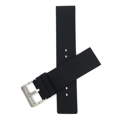 BANDINI  Waterproof Soft Rubber Silicone Smart Watch Band Strap for Garmin Venu Sq - 20MM In Black