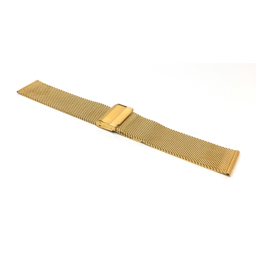 Bandini Fine Metal Mesh Smart Watch Band Strap, Stainless Steel Mesh Milanese Band For Oneplus Watch - 22mm, Gold
