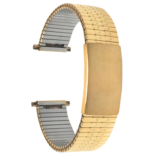 BANDINI  Adjustable Length Expandable Smart Watch Band, Stretch Expansion Strap for Fossil Gen 6 (42Mm), Hybird Hr Scarlette, Chartier - 18MM In Gold