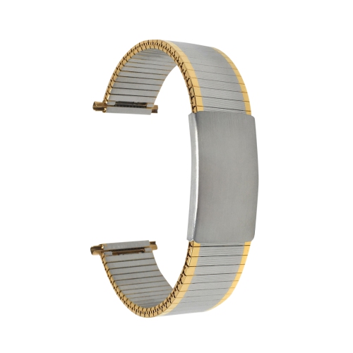 BANDINI  Adjustable Expandable Smart Watch Band, Stretchy Strap for Fossil Gen 6 (42Mm), Hybird Hr Scarlette, Chartier - 18Mm, Silver / In Gold