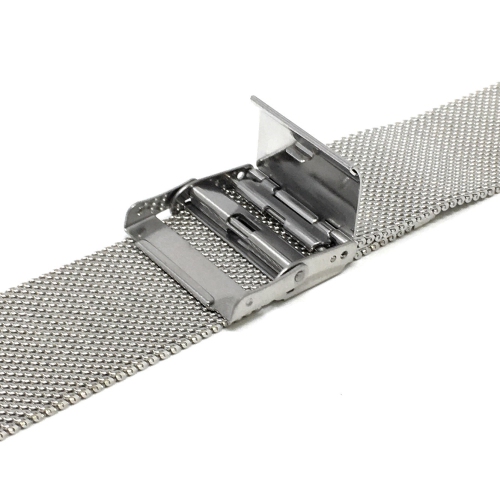 Bandini Fine Metal Mesh Smart Watch Band Strap, Stainless Steel Mesh Milanese Band For Fossil Gen 6, Gen 5 Julianna, Carlyle - 22mm, Silver