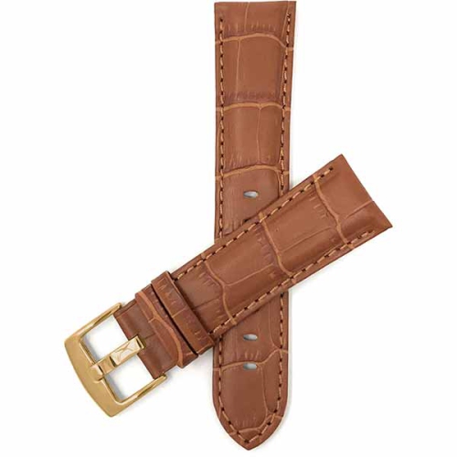 Bandini Bracelet de montre intelligente en cuir motif alligator pour hommes pour Fossil Gen 6, Gen 5 Julianna, Carlyle, Collider, Neutra, Everett,