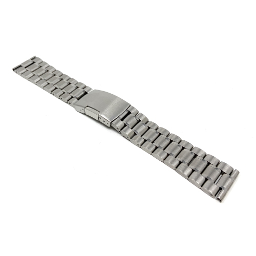 Bandini Bracelet de montre intelligente en acier inoxydable pour Withings Nokia Steel HR 40mm, Horizon - 20mm, Argent / Boucle Argentée