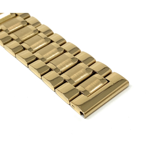 Bandini Stainless Steel Smart Watch Band Strap, Removable Links For Moto360 Gen 2 and Gen 3 - 20mm, Gold