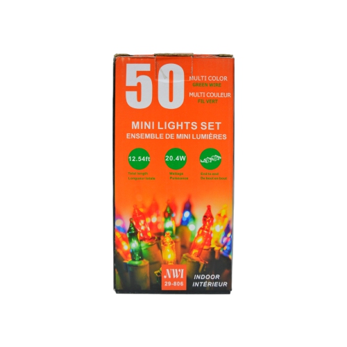 MAISON CONCEPTS INC  50 Lt Indoor Mini Light Set (Multi Bulbs) - Set Of 2